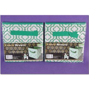 2 fabric drawers. 211-4471 Each drawer measures 10.5”Wx 11”H x 10.5” D